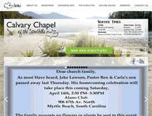 Tablet Screenshot of calvarychapelsandhills.com